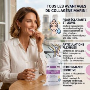 Christelle Paris Collagène Marin & Vitamine C – 60 Gélules – Image 3